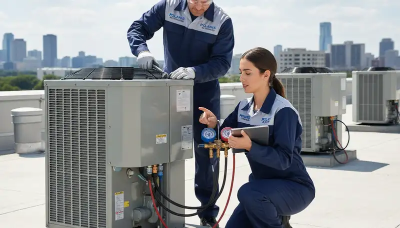 HVAC technician providing expert AC repair service in Knoxville, TN for reliable home cooling