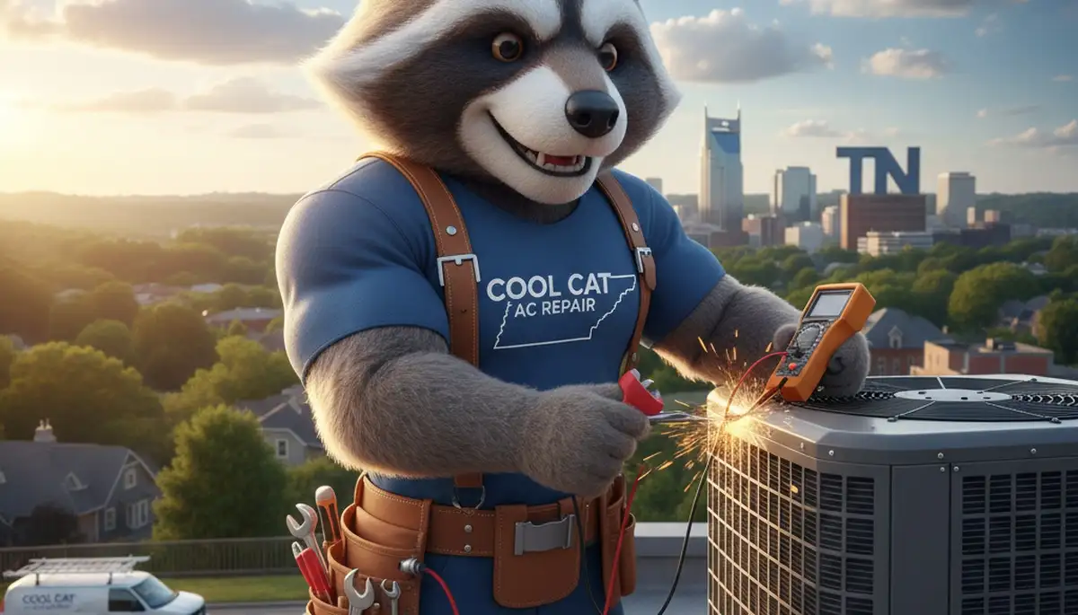 Professional HVAC technician providing AC repair service in Knoxville, TN