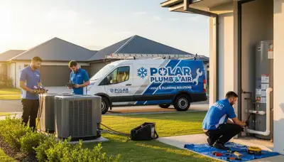 Licensed plumber fixing water leak in Knoxville, TN for Five Star Cooling plumbing services